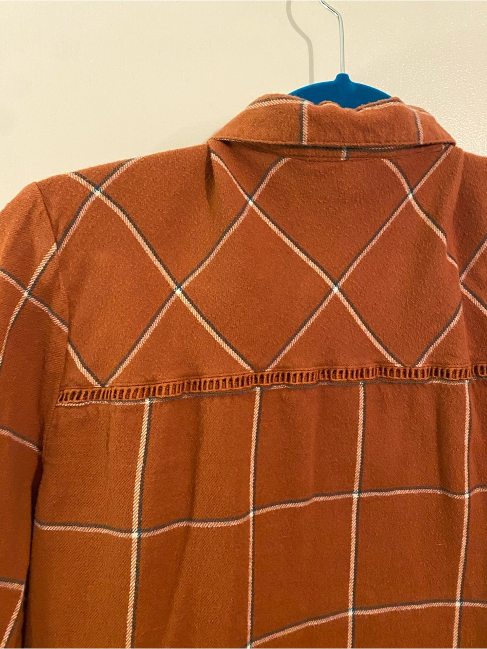 Shyanne Rust Orange Plaid Button-Up - Picture 4 of 4
